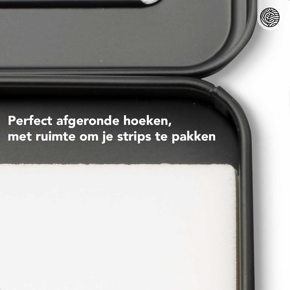 Cosmeau Cosmeau - opbergbox wasstrips - matte white Cosmeau Cosmeau - opbergbox wasstrips - matte white