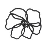 Tools2cook Tools2cook - siliconen panonderzetter poppy - black Tools2cook Tools2cook - siliconen panonderzetter poppy - black
