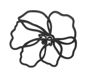 Tools2cook Tools2cook - siliconen panonderzetter poppy - black