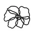 Tools2cook - siliconen panonderzetter poppy - black Tools2cook - siliconen panonderzetter poppy - black