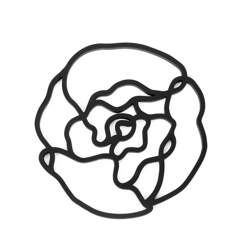 Tools2cook Tools2cook - siliconen panonderzetter peony - black