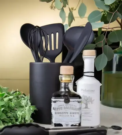 Tools2cook Tools2cook - siliconen lepelhouder - black pepper