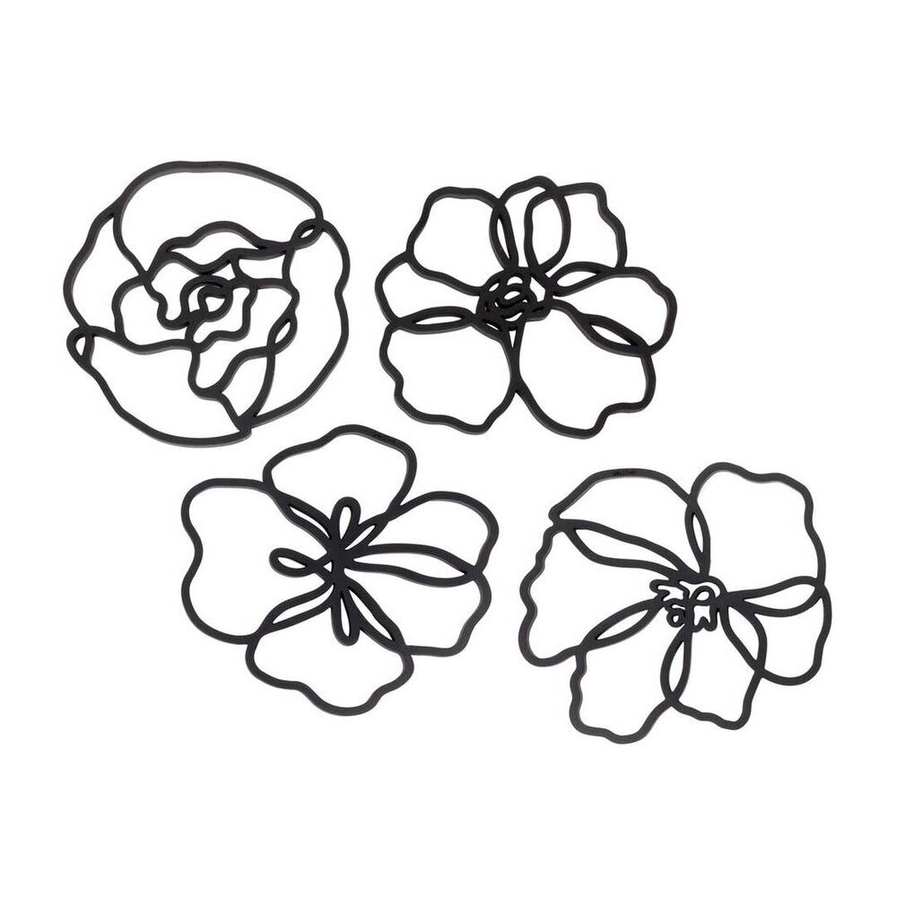 Tools2cook Tools2cook - siliconen panonderzetter peony - black