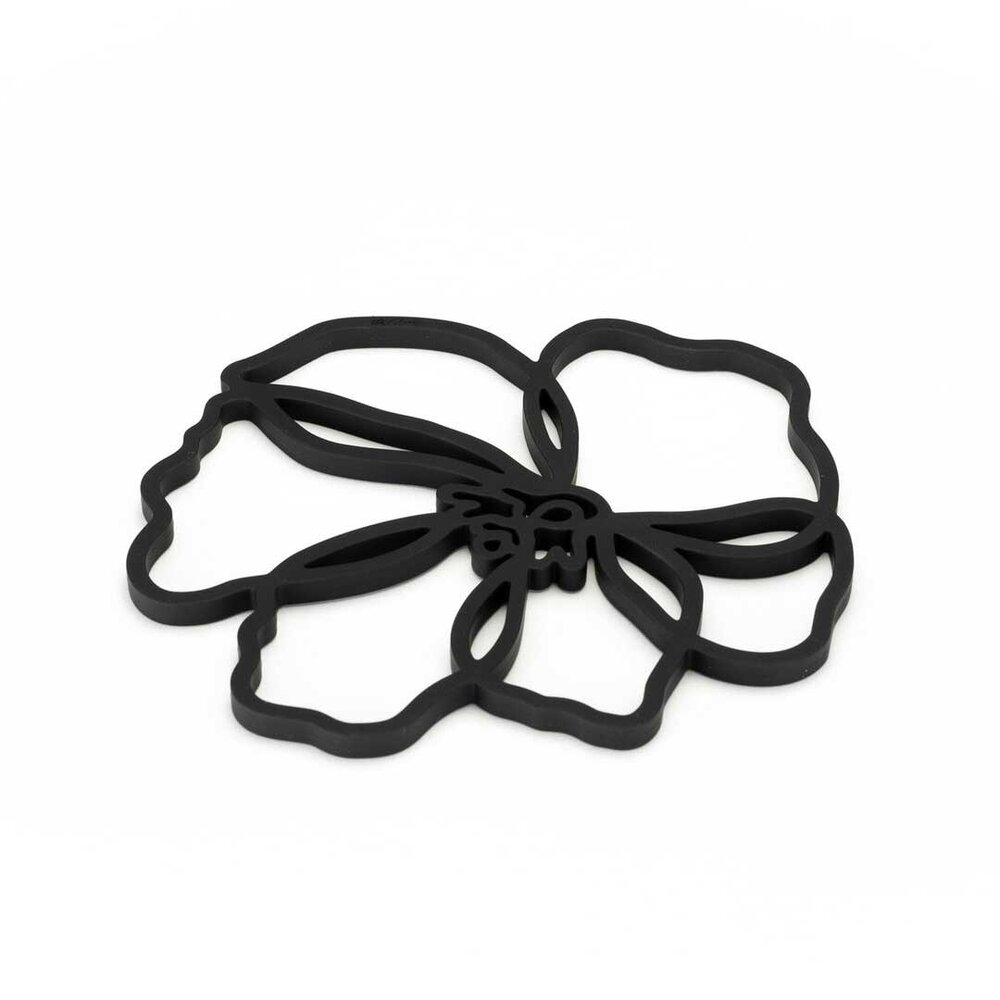 Tools2cook Tools2cook - siliconen panonderzetter poppy - black