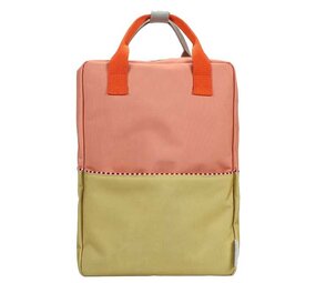 Sticky Lemon Sticky Lemon - backpack large - coral pink + reed green