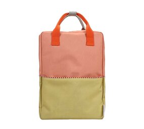 Sticky Lemon Sticky Lemon - backpack large - coral pink + reed green Sticky Lemon Sticky Lemon - backpack large - coral pink + reed green
