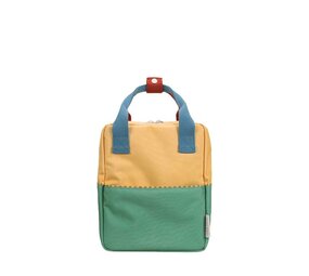 Sticky Lemon Sticky Lemon - backpack small - sandy yellow + aquatic green Sticky Lemon Sticky Lemon - backpack small - sandy yellow + aquatic green