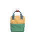 Sticky Lemon - backpack small - sandy yellow + aquatic green
