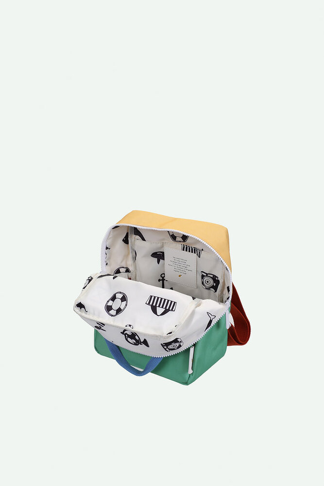 Sticky Lemon Sticky Lemon - backpack small - sandy yellow + aquatic green Sticky Lemon Sticky Lemon - backpack small - sandy yellow + aquatic green