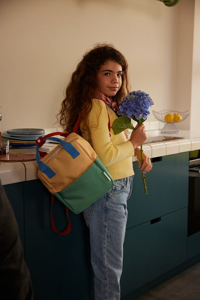 Sticky Lemon Sticky Lemon - backpack small - sandy yellow + aquatic green Sticky Lemon Sticky Lemon - backpack small - sandy yellow + aquatic green