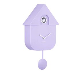 Karlsson Karlsson - wandklok - modern cuckoo - soft purple