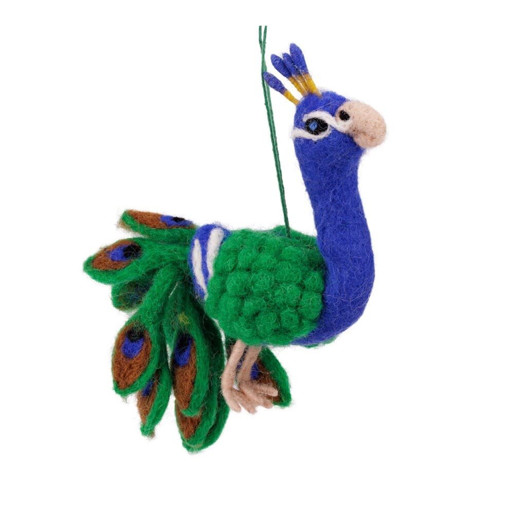 Sjaal met verhaal Sjaal met verhaal - hanger vogel - pauw