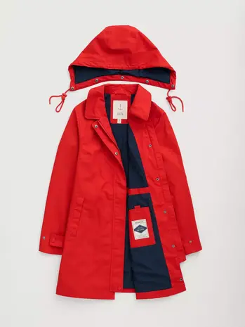 Seasalt Seasalt - cloudburst mac coat - tomato Seasalt Seasalt - cloudburst mac coat - tomato