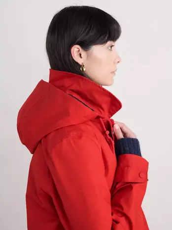 Seasalt Seasalt - cloudburst mac coat - tomato Seasalt Seasalt - cloudburst mac coat - tomato