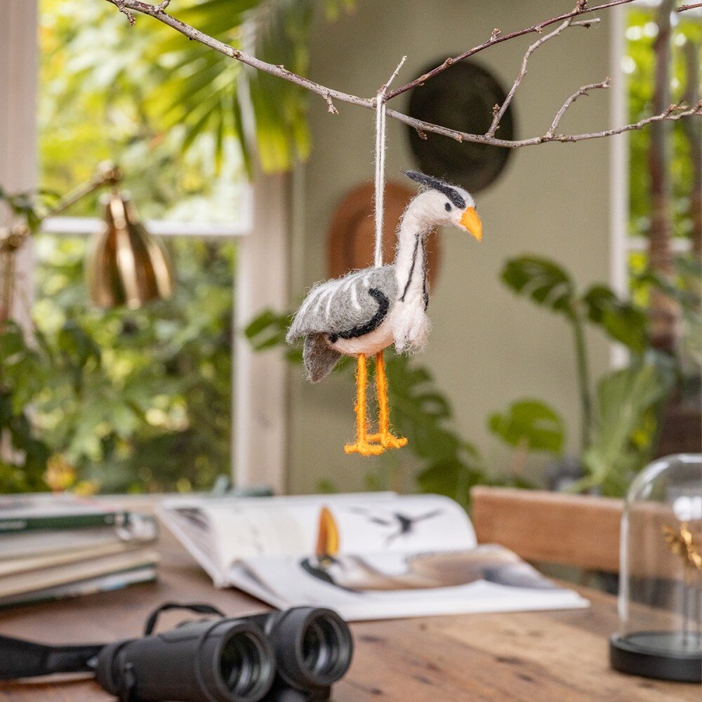 Sjaal met verhaal Sjaal met verhaal - hanger vogel - reiger