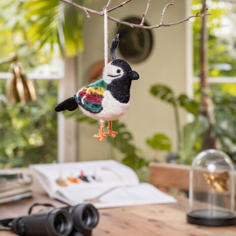 Sjaal met verhaal Sjaal met verhaal - hanger vogel - kievit