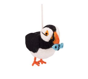 Sjaal met verhaal Sjaal met verhaal - hanger vogel - papegaaiduiker