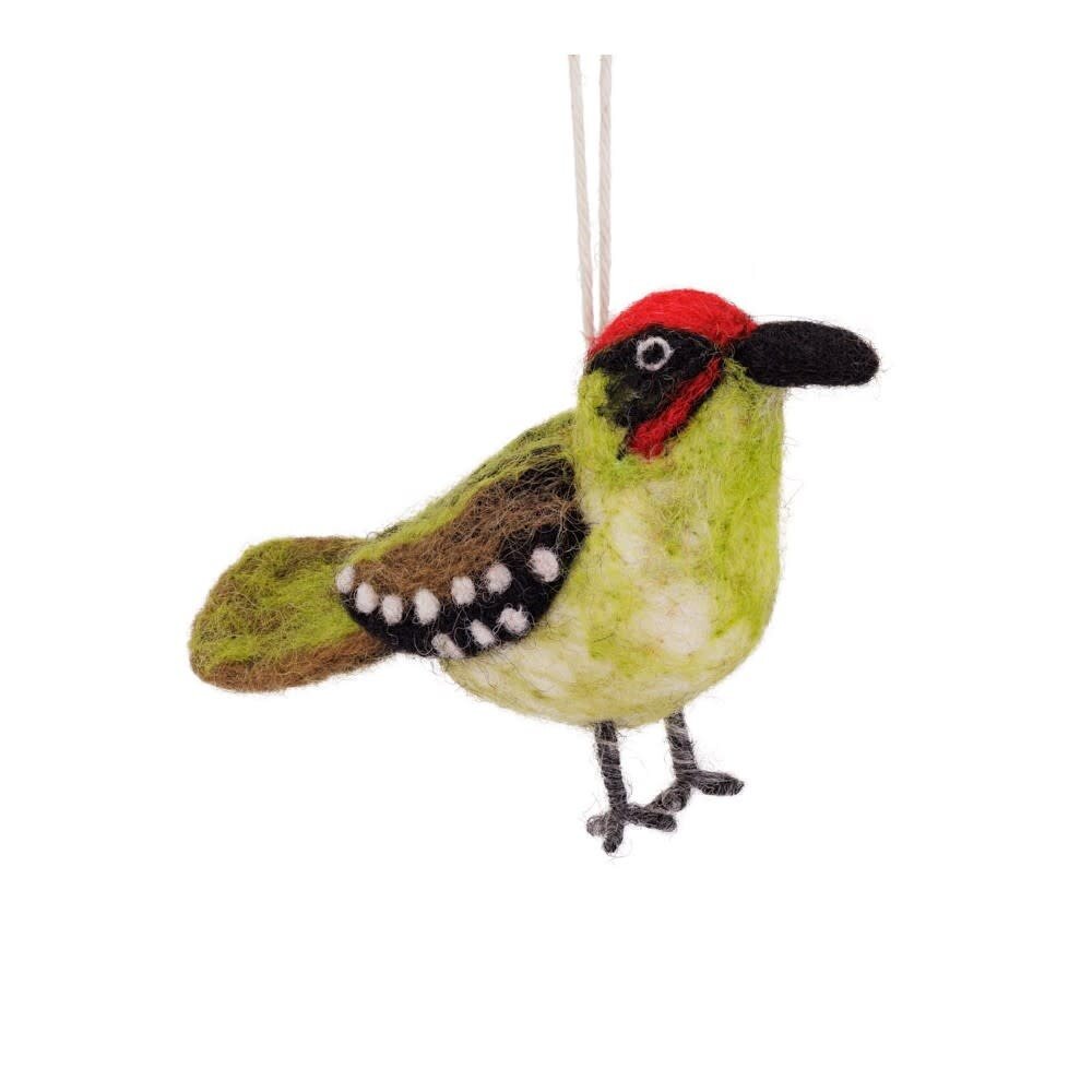 Sjaal met verhaal Sjaal met verhaal - hanger vogel - groene specht