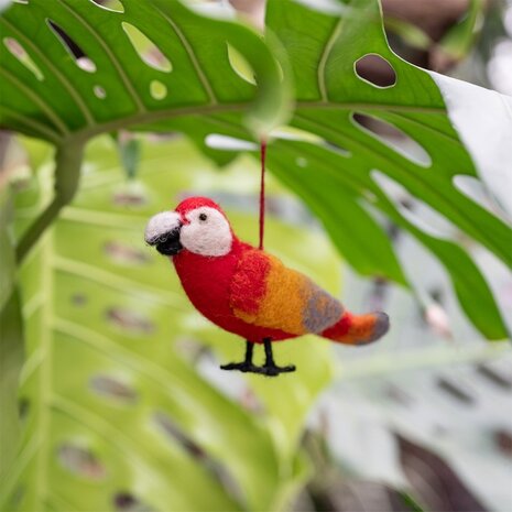 Sjaal met verhaal Sjaal met verhaal - hanger vogel - ara