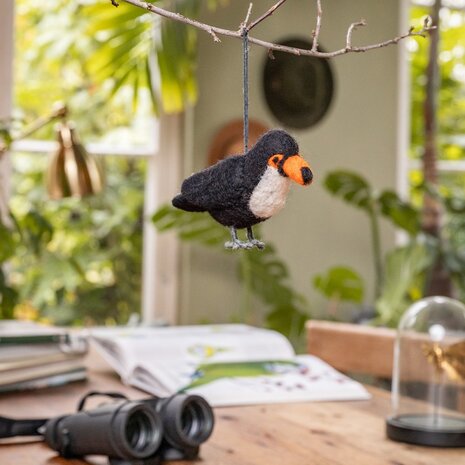 Sjaal met verhaal Sjaal met verhaal - hanger vogel - toekan