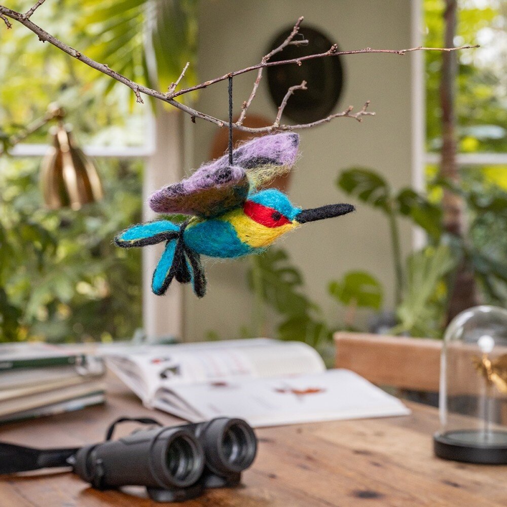 Sjaal met verhaal Sjaal met verhaal - hanger vogel - kolibrie
