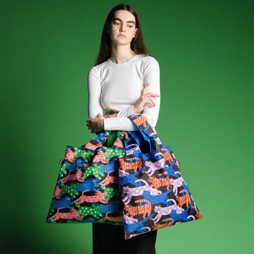 Loqi Loqi - opvouwtas  - glitter power cats