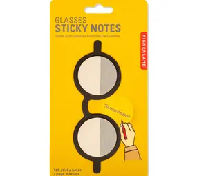 Kikkerland Kikkerland - sticky notes - glasses Kikkerland Kikkerland - sticky notes - glasses
