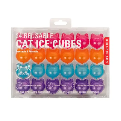 Kikkerland Kikkerland - herbruikbare ijsblokjes - cat (24 stuks) Kikkerland Kikkerland - herbruikbare ijsblokjes - cat (24 stuks)