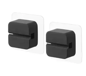 Yamazaki Yamazaki - zelfklevende haakjes (set van 2) - black