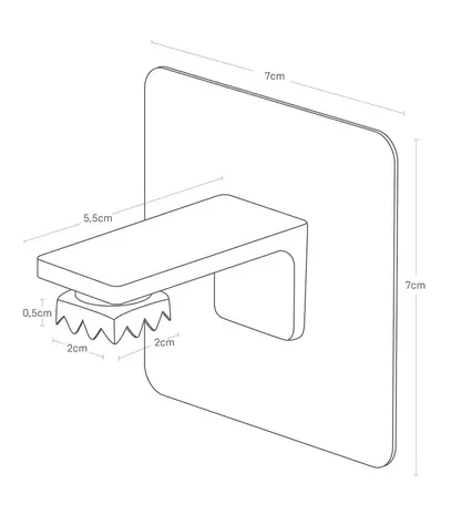 Yamazaki Yamazaki - magnetische zeephouder - white Yamazaki Yamazaki - magnetische zeephouder - white