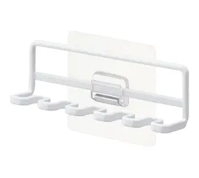 Yamazaki Yamazaki - zelfklevende tandenborstelhouder - white