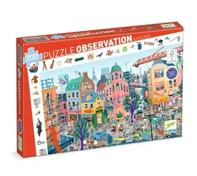 Djeco Djeco - zoek puzzel - de stad (200 stukjes)