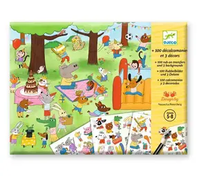 Djeco Djeco - wrijfplaatjes - het is feest