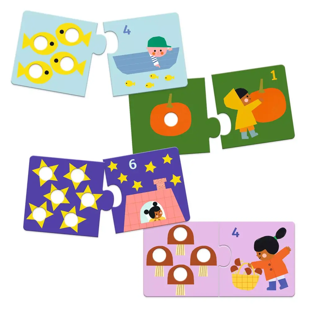 Djeco Djeco - duo puzzel - eerste cijfers