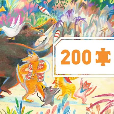 Djeco Djeco - puzzel - woods music band (200 stukjes) Djeco Djeco - puzzel - woods music band (200 stukjes)