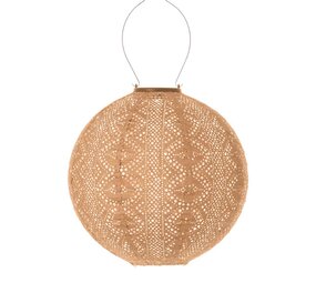Lumiz Lumiz - solar lantaarn - round 30 lace - apricot Lumiz Lumiz - solar lantaarn - round 30 lace - apricot
