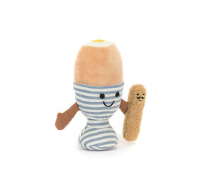 Jellycat Jellycat - amuseable knuffel - eggetha egg & lance soldier Jellycat Jellycat - amuseable knuffel - eggetha egg & lance soldier