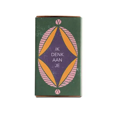 Kaarsje branden Kaarsje branden - cadeaudoosje - ik denk aan je (groen)