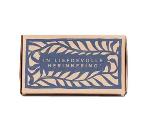 Kaarsje branden Kaarsje branden - cadeaudoosje - in liefdevolle herinnering (blauw)