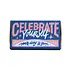 Kaarsje branden - cadeaudoosje - celebrate yourself (blauw/roze)
