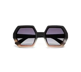 Okkia Okkia - zonnebril Emma - hexagon - black pink Okkia Okkia - zonnebril Emma - hexagon - black pink