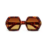 Okkia Okkia - zonnebril Emma - hexagon - classic havana Okkia Okkia - zonnebril Emma - hexagon - classic havana