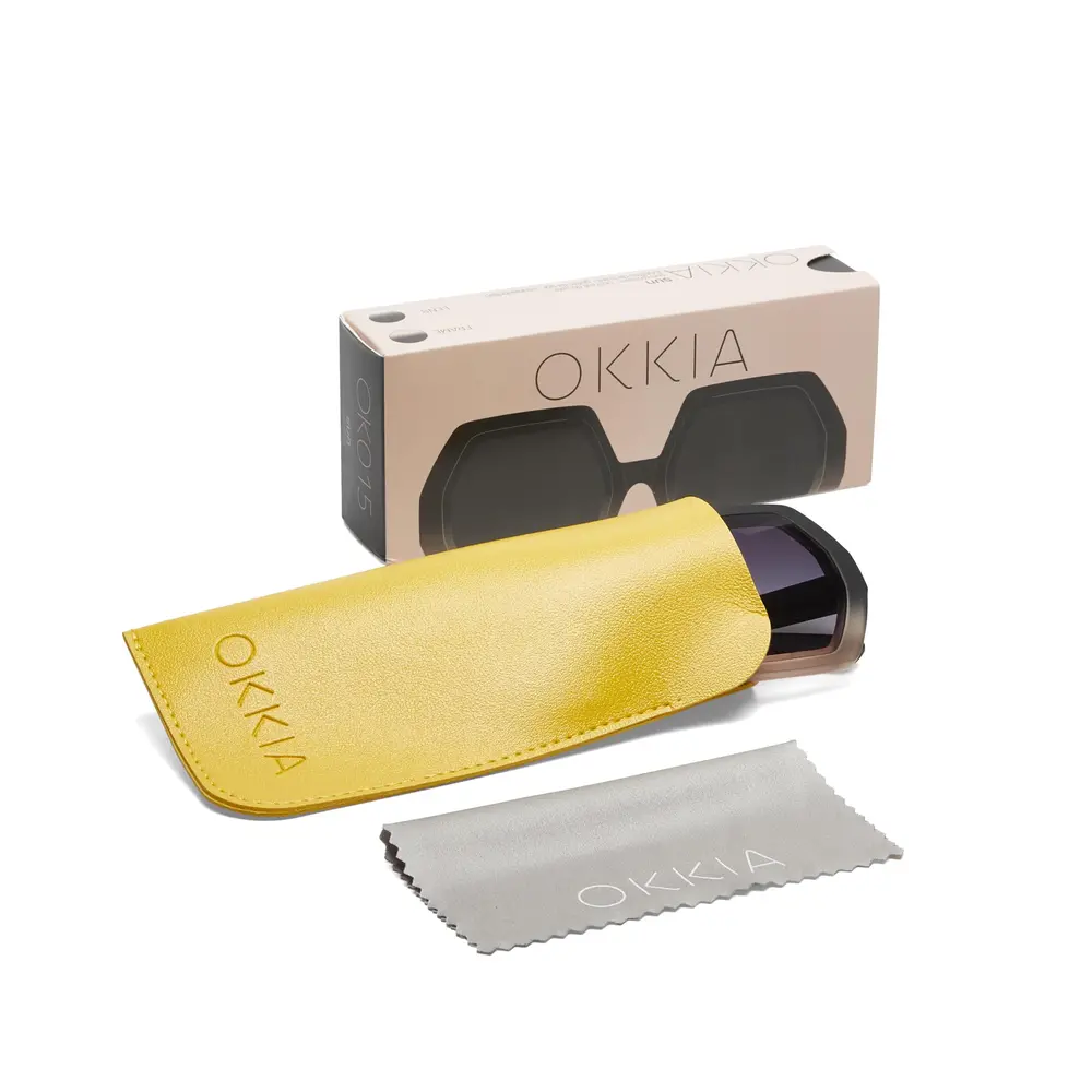 Okkia Okkia - zonnebril Emma - hexagon - black pink Okkia Okkia - zonnebril Emma - hexagon - black pink