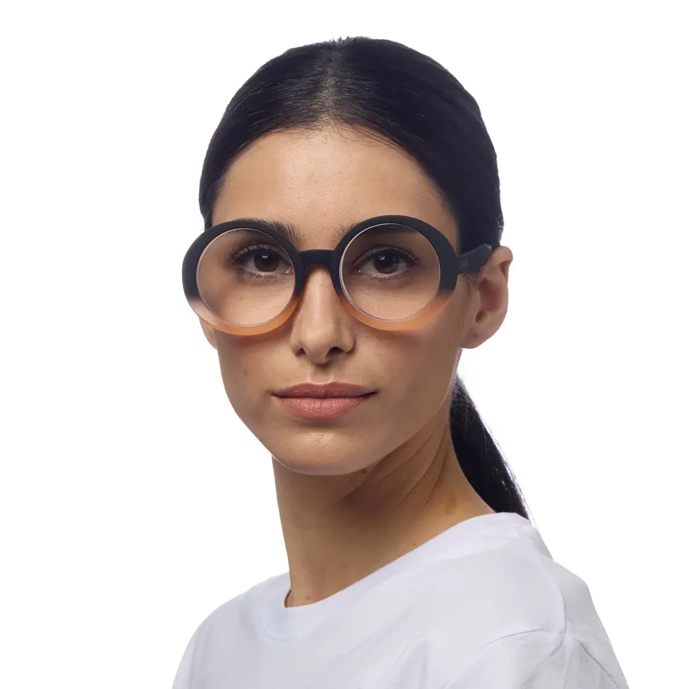 Okkia Okkia - leesbril laura - rond - black pink Okkia Okkia - leesbril laura - rond - black pink