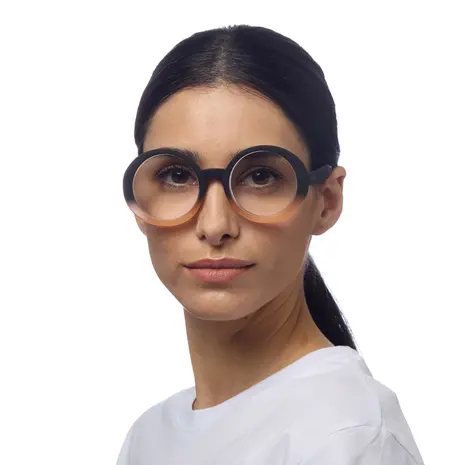 Okkia Okkia - leesbril laura - rond - black pink Okkia Okkia - leesbril laura - rond - black pink