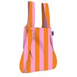 Notabag Notabag - opvouw(rug)tas - orange/pink stripes Notabag Notabag - opvouw(rug)tas - orange/pink stripes