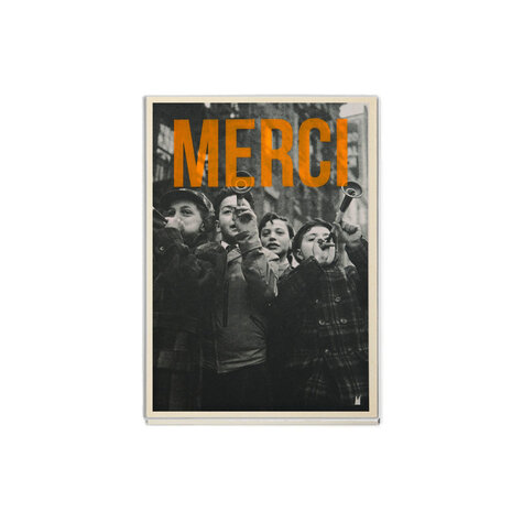 Carte Kencre Carte kencre - zeefdruk print M (A5) - merci Carte Kencre Carte kencre - zeefdruk print M (A5) - merci