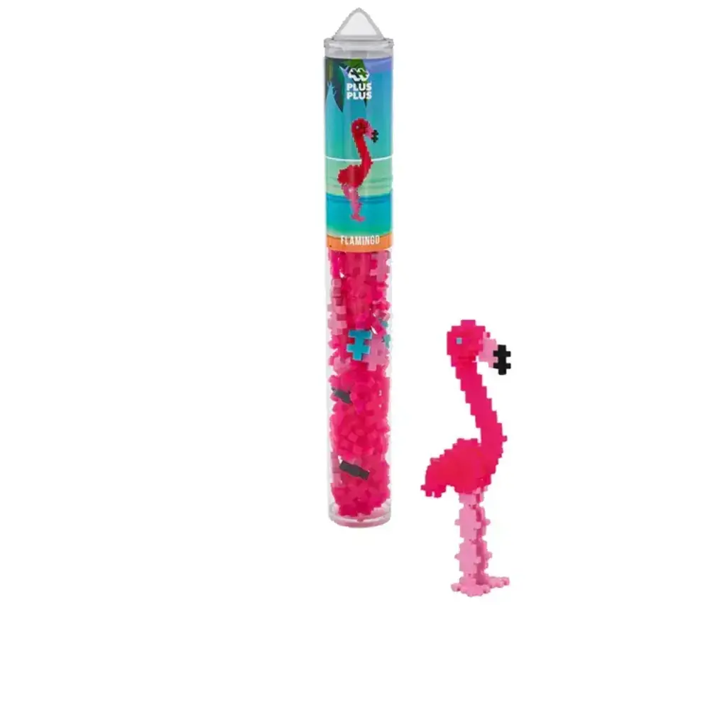 Plus-Plus Plus-Plus - tube - flamingo (100 stukjes) Plus-Plus Plus-Plus - tube - flamingo (100 stukjes)