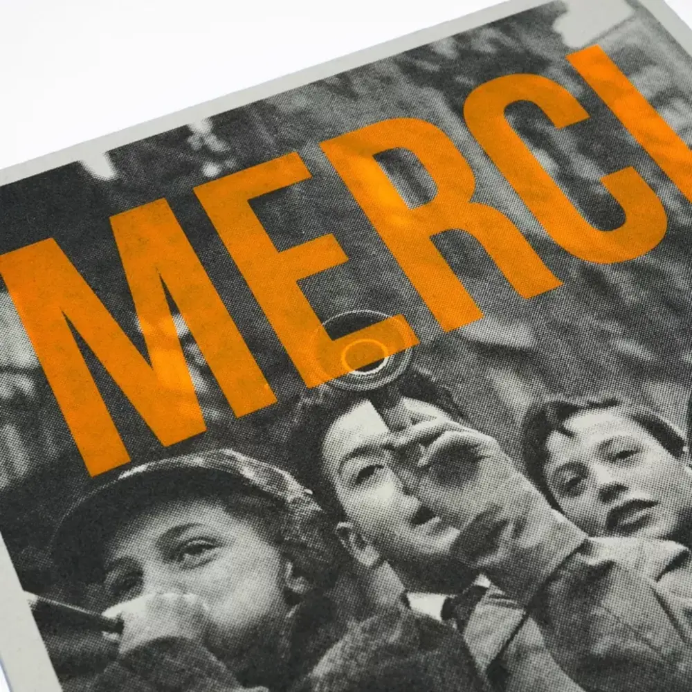 Carte Kencre Carte kencre - zeefdruk print M (A5) - merci Carte Kencre Carte kencre - zeefdruk print M (A5) - merci