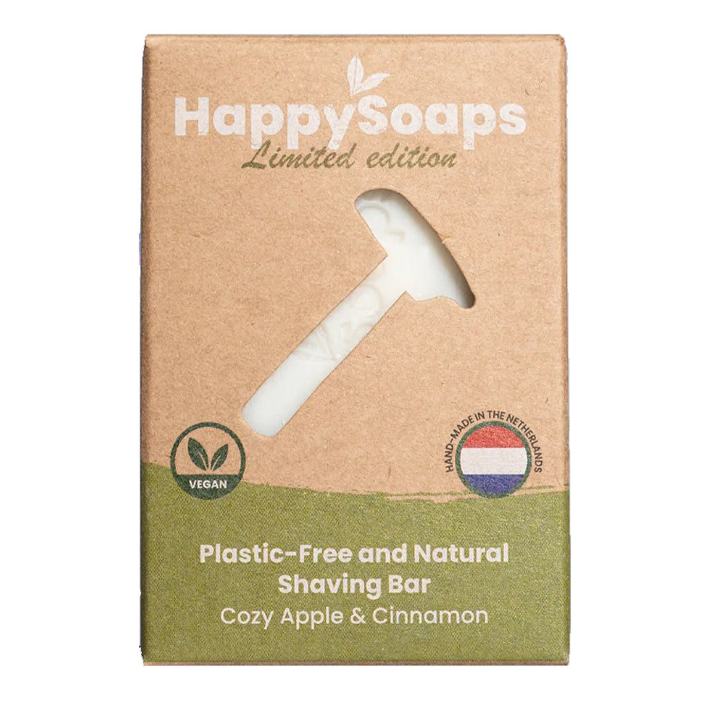 HappySoaps Happysoaps - limited edition shaving bar - cozy apple & cinnamon HappySoaps Happysoaps - limited edition shaving bar - cozy apple & cinnamon